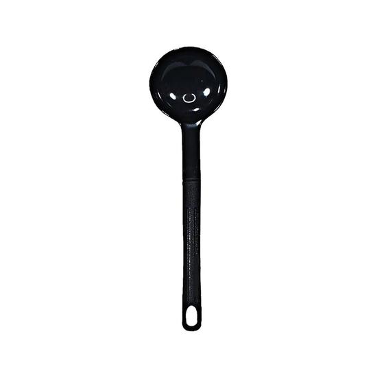 Imagem de Concha De Feijão Nylon Talher Cozinha Utensílio Preto 28Cm