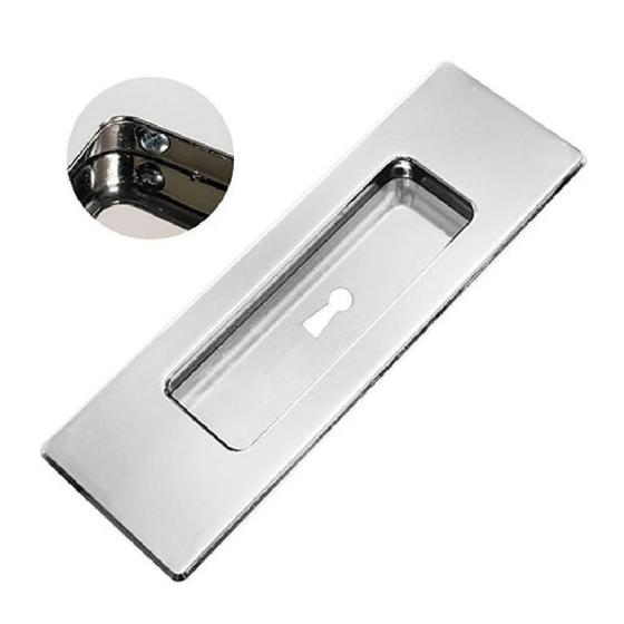 Imagem de Concha Embutir Com Entrada Para Chave Interna Cromado 15Cm