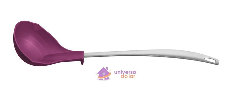 Imagem de Concha Tramontina Movin em Nylon com Cabo de Aço Inox Lilas