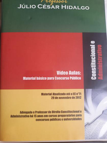 Imagem de concurso publico constitucional e administrativo julio cesar hidalgo dvd original lacrado