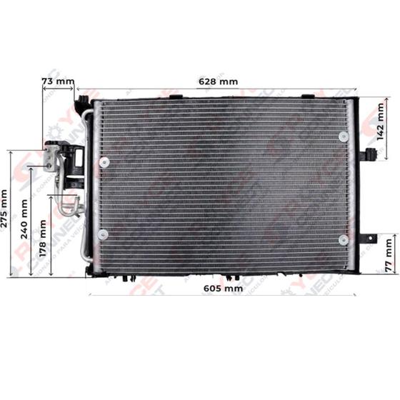 Imagem de Condensador  Corsa 1.4 / 1.8 / Montana 2003 Até 2010  