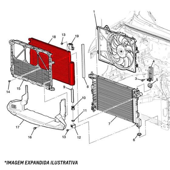 Imagem de Condensador Do Condicionado Magneti Marelli Logan 1.0,1.6 Flex sandero duster 1.6,2.0 Cmm5006re