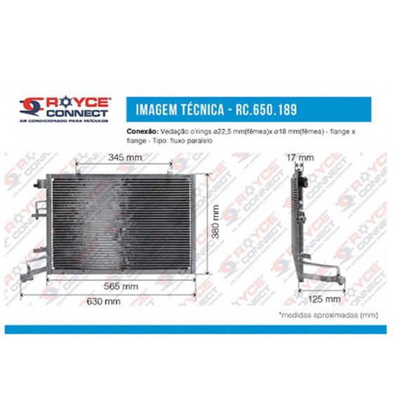 Imagem de Condensador Fiesta Nacional 2013 Em Diante 1.5 1.6 Fluxo Paralelo Profudidade Conexao 9Mm Oem-Av19710Da