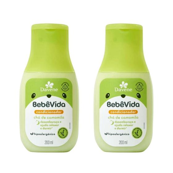 Imagem de Condicionador Davene Bebe Vida Cha Camomila 200Ml - 2Un