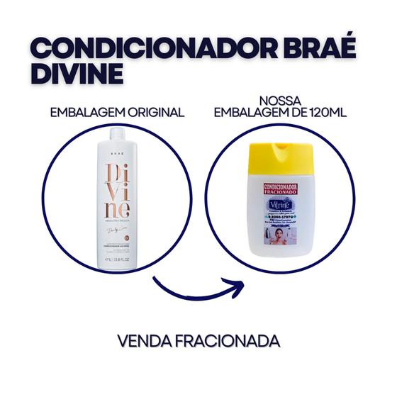 Imagem de Condicionador Divine Braé Absolutely Smooth Fracionado 120ml - Condicionador Antifrizz