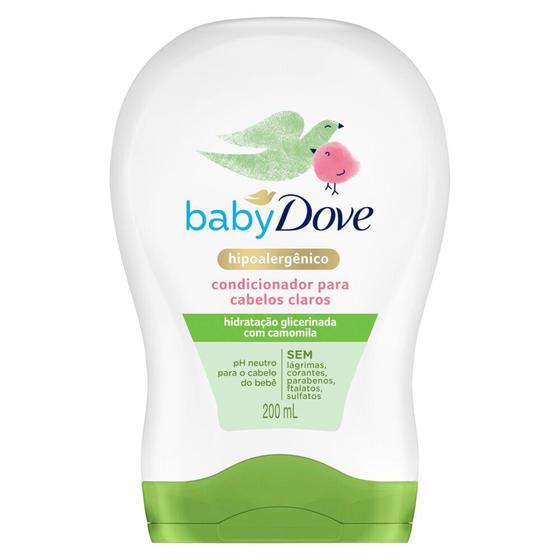 Imagem de Condicionador Dove Baby Hidratação Enriquecida Cabelos Claros com 200ml