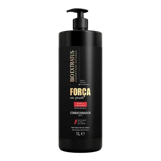 Imagem de Condicionador Força Com Pimenta Bio Extratus 1 Litro Acelera o Crescimento Sem Sal