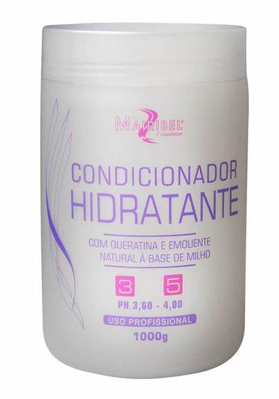 Imagem de Condicionador Hidratante Com Queratina Mairibel 1kg n 3 e 5