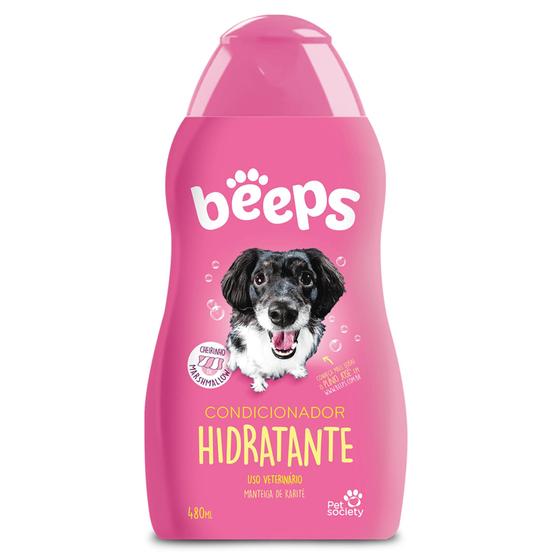 Imagem de Condicionador Hidratante para Cães e Gatos Beeps Marshmallow 480 ml - Pet Society