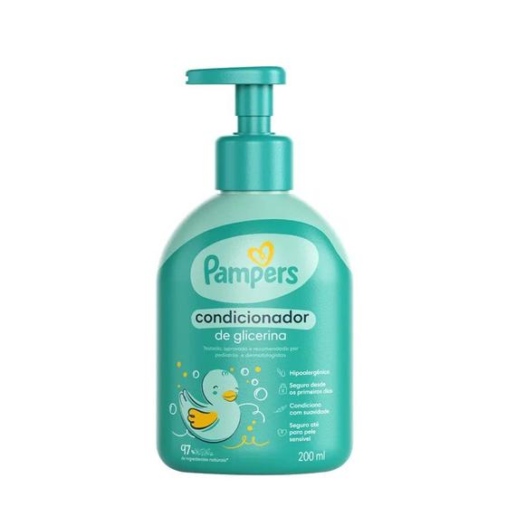 Imagem de Condicionador Infantil Bebê Glicerina Pampers 200ml