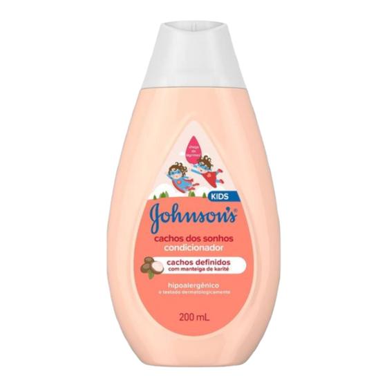 Imagem de Condicionador Infantil Bebê JOHNSONS Cachos dos Sonhos com 200ml