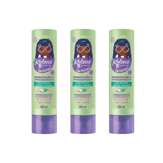 Imagem de Condicionador Kolene 300Ml Cachinhos - Kit Com 3Un