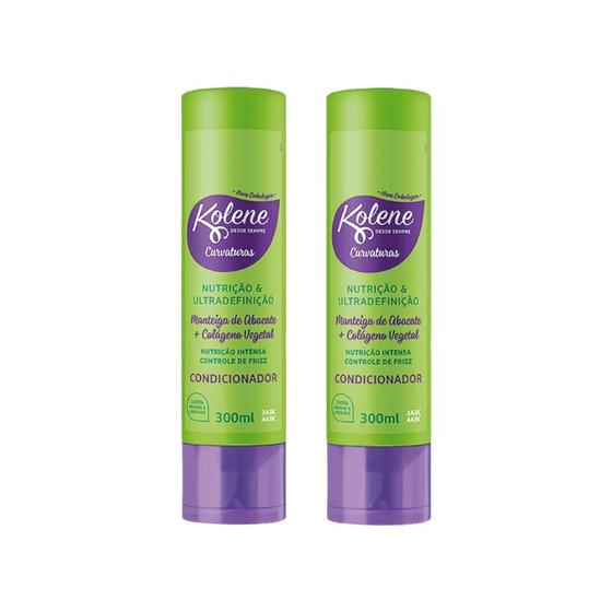 Imagem de Condicionador Kolene 300Ml Curvaturas - Kit Com 2Un