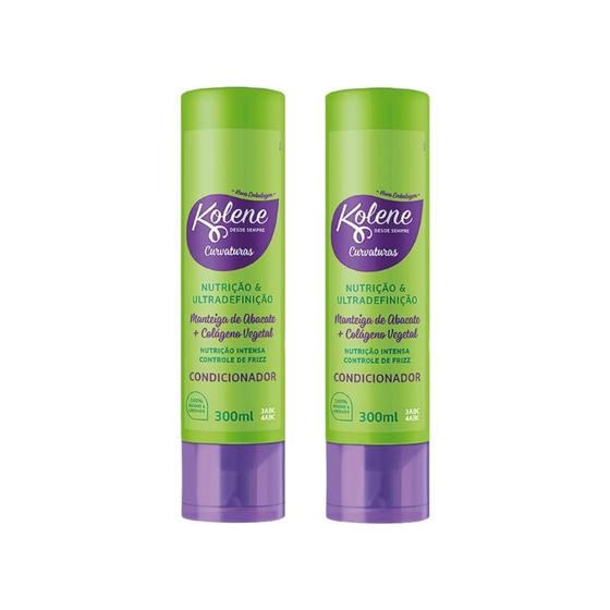 Imagem de Condicionador Kolene 300Ml Curvaturas - Kit Com 2Un