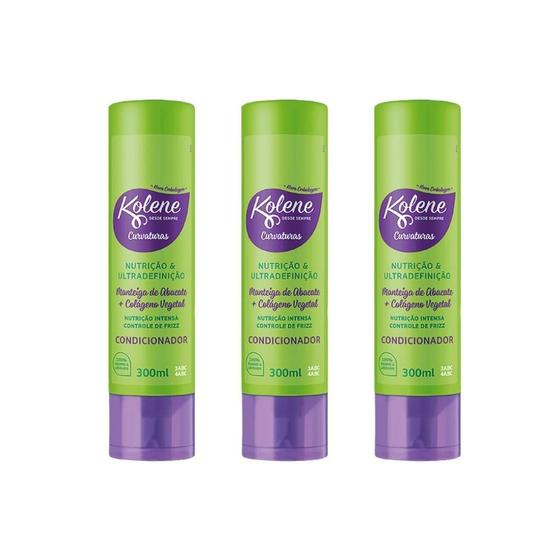 Imagem de Condicionador Kolene 300Ml Curvaturas - Kit Com 3Un