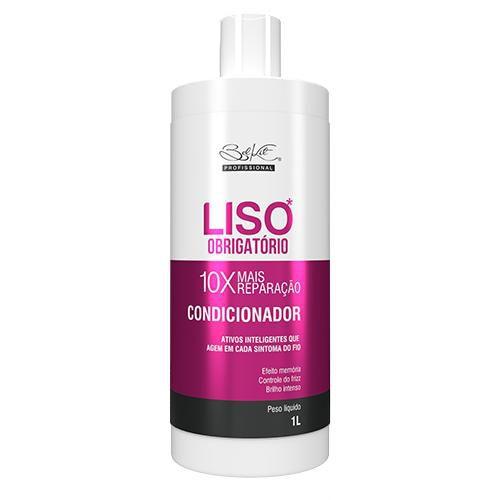 Imagem de Condicionador Liso Obrigatório 1L  Anti frizz, repara, controla e suaviza os fios. Prevenção de pontas duplas