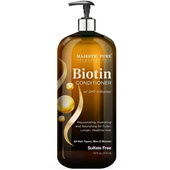 Imagem de Condicionador Majestic Pure Biotina 480ml - Sem Sulfato - Para Queda de Cabelo