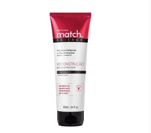 Imagem de Condicionador Match Science Reconstrução 250ml O Boticário