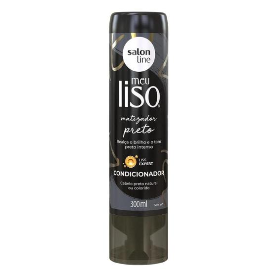 Imagem de Condicionador Matizador Preto Salon Line Meu Liso 300ml