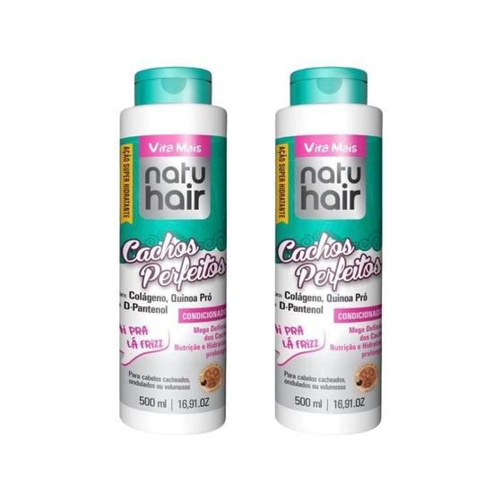 Imagem de Condicionador Natuhair 500Ml Cachos Perfeitos - Kit Com 2Un