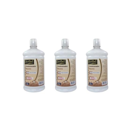 Imagem de Condicionador Ouribel 1000Ml Neutro - Kit C/3Un