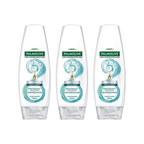 Imagem de Condicionador Palmolive 350Ml Hialuronico - Kit C/3Un