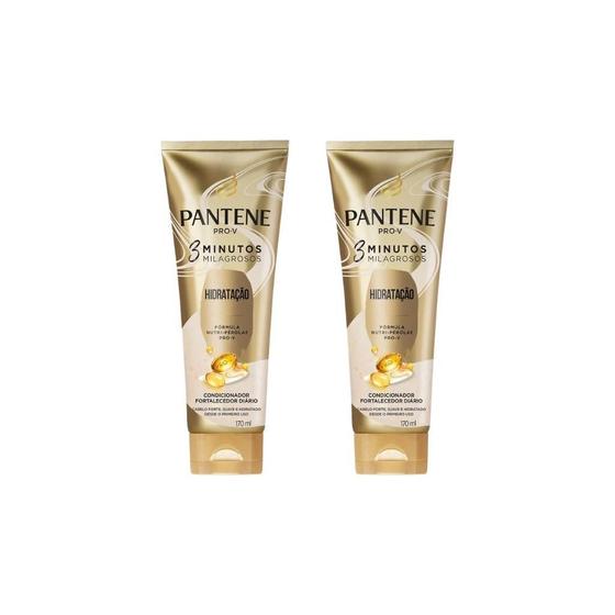 Imagem de Condicionador Pantene 3 Minutos Milag 170Ml Hidrat-Kit C/2Un