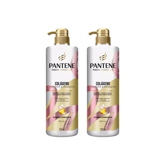 Imagem de Condicionador Pantene 510Ml Pump Colageno - Kit C/2Un