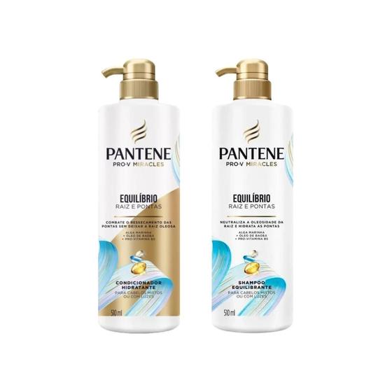 Imagem de Condicionador Pantene 510Ml + Shampoo 510Ml Pump Equilibrio