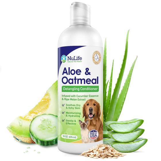 Imagem de Condicionador para cães NuLife Natural Pet Health Oatmeal 480ml