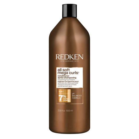 Imagem de Condicionador Redken All Soft Mega Curls 1L - Para Cabelos Secos