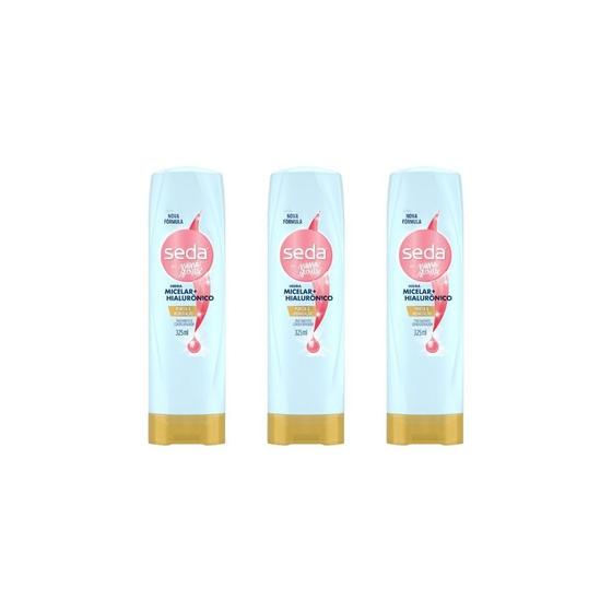 Imagem de Condicionador Seda 325Ml Micelar + Hialuronico-Kit C/3Un