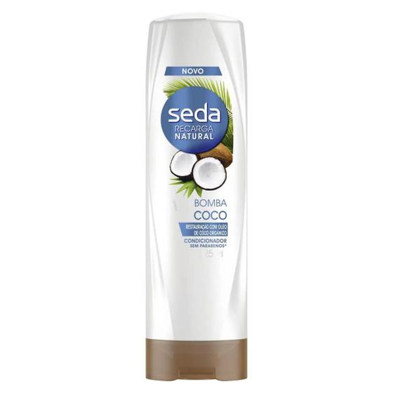 Imagem de Condicionador Seda Recarga Natural Bomba de Coco 325ml