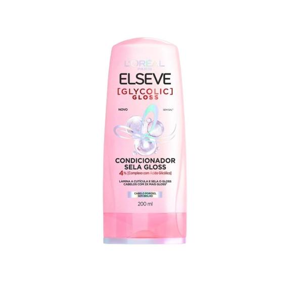 Imagem de Condicionador Sela Gloss 200ml - Elseve Glycolic Gloss