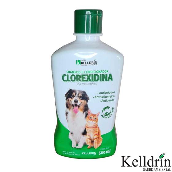 Condicionador Shampoo para Cachorro e Gato Clorexidina 500ml Menor preço em Condicionador Shampoo para Cachorro e Gato Clorexidina 500ml