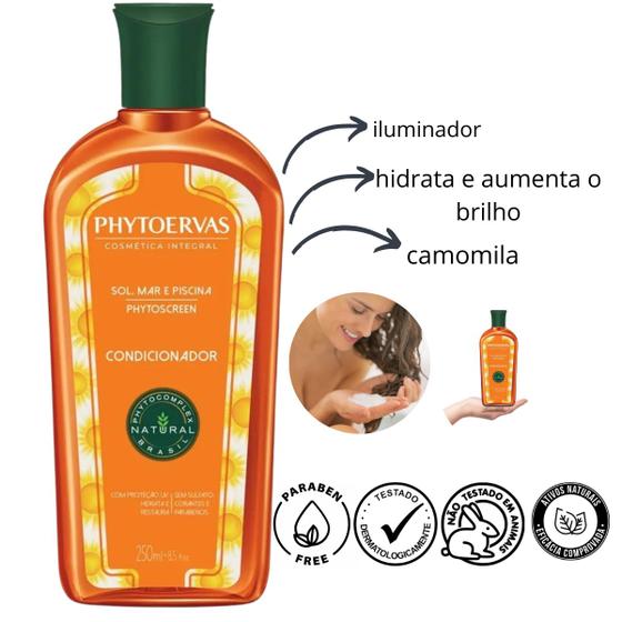 Imagem de Condicionador Sol Mar E Piscina Hidratação Phytoervas 250ml