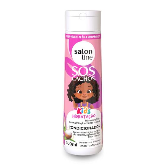 Imagem de Condicionador Sos Cachos Kids Hidratação Salon Line 300ml