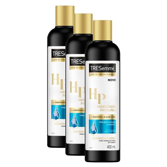 Imagem de Condicionador TRESemmé Hidratação Profunda 400ml  Kit com três unidades