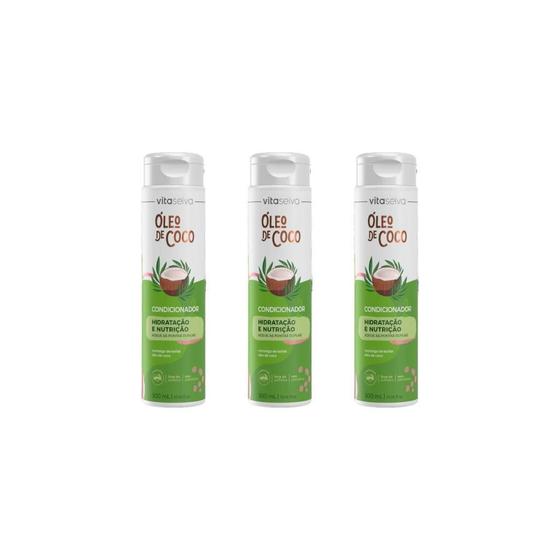 Imagem de Condicionador Vita Seiva Coco 300Ml-Kit C/3Un