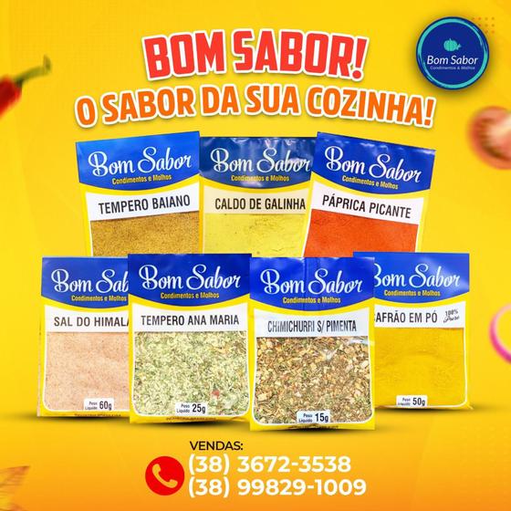 Imagem de Condimentos Bom Sabor cx com 50 unidades sortidas.
