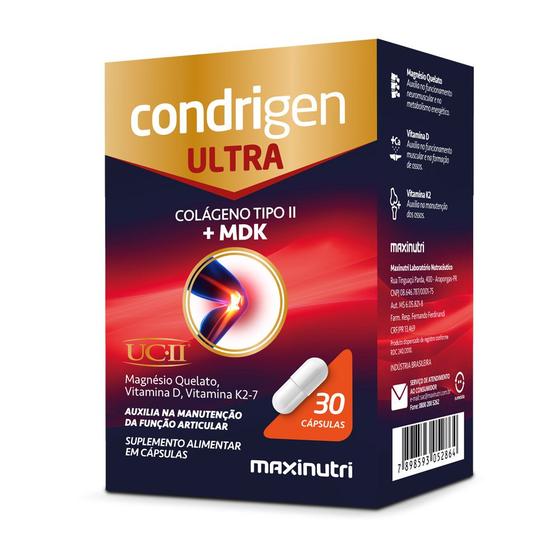 Imagem de Condrigen Ultra Colágeno Tipo 2 MDK UCII 30 Cáps Maxinutri