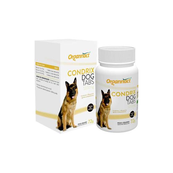 Imagem de Condrix 1200 mg 60 comp. suplemento Cães - Organnact