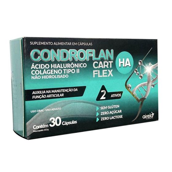 Condroflan HA Cartflex Acido Hialurônico e Colágeno Tipo 2 - Airela Menor preço em Condroflan HA Cartflex Acido Hialurônico e Colágeno Tipo 2 - Airela