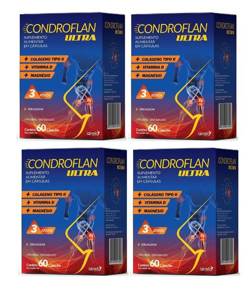 Condroflan Ultra 240 Cápsulas Colágeno Tipo2 Vit D Magnésio Menor preço em Condroflan Ultra 240 Cápsulas Colágeno Tipo2 Vit D Magnésio