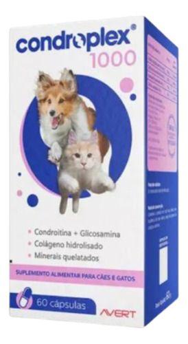 Imagem de Condroplex 1000 Mg 60 Cápsulas Suplem. Cães E Gatos Avert