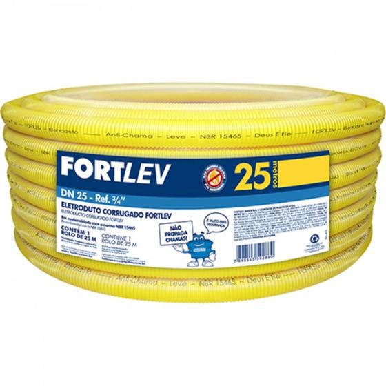 Imagem de Conduite Corrugado Amarelo.Fortlev 1/2 Rl/50