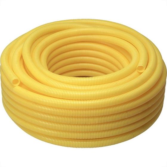 Imagem de Conduite Corrugado Krona Amarelo Reforcado 3/4'' Com 50M