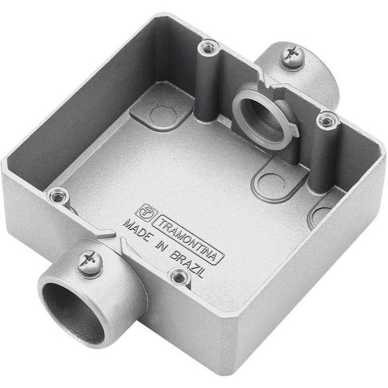 Imagem de Condulete Duplo 3/4 Polegada Tipo "cd" - Sem Tampa / Rosca Bsp / Sem Pintura Tramontina