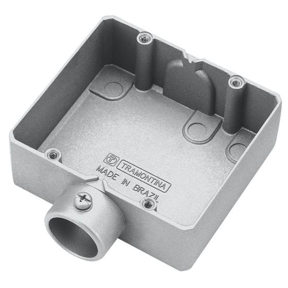 Imagem de Condulete duplo 3/4" tipo "ED" - sem tampa / sem rosca / sem pintura