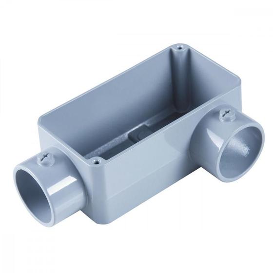 Imagem de Condulete fixo 1.1/2" tipo "LL" - com tampa / sem rosca / sem pintura